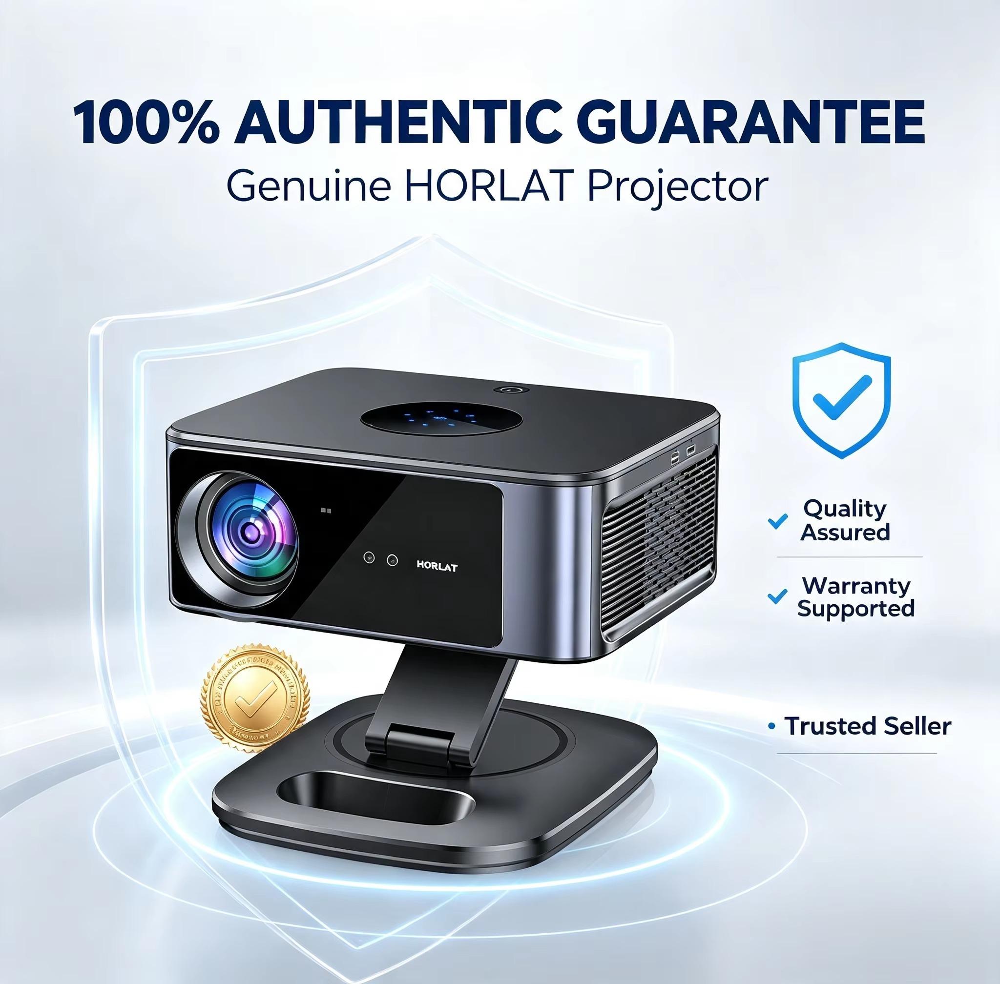 Projektor - Digitalprojektor - Full HD 1080p - 2500 ANSI-Lumen - Android - Autofokus - Automatische Trapezkorrektur - Bluetooth