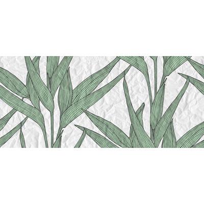 Fototapete ARCHITECTS PAPER "Atelier 47 White Paper Leaves 1", grün, B:6m L:2,7m, Vlies, Tapeten, Vlies, Wand, Schräge, Decke