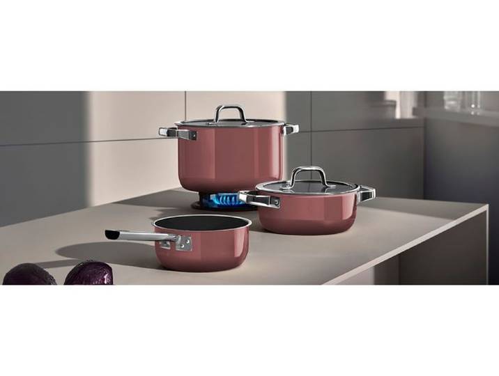 Topfset Fusiontec Mineral Pro 4tlg. Rose Edelstahl