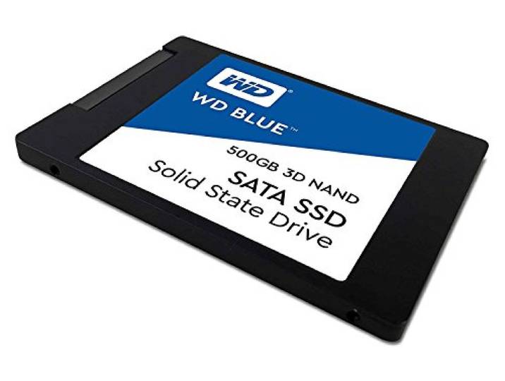 Western Digital WDS500G2B0A WD Blue 3D NAND Internal SSD 2.5 Inch SATA, 500 GB