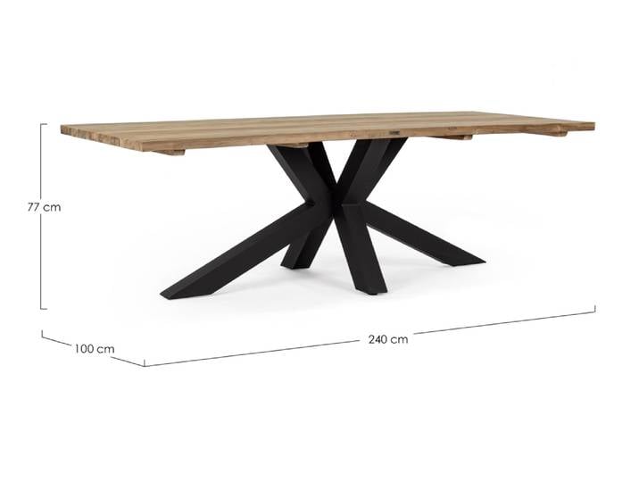 Bizzotto Ramsey Tisch 240x100 Schwarz
