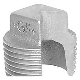 Georg Fischer Temperguss verzinkt Stopfen 1 1/2" (770291208)