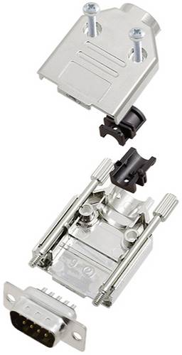 TRU COMPONENTS TCDTPKM9DBPK 7709588 D-SUB Stiftleisten-Set 180° Polzahl: 9 Lötkelch