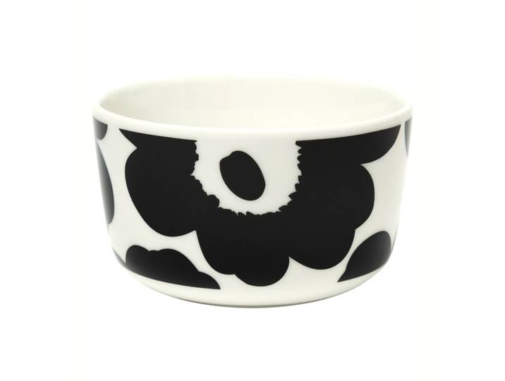 Marimekko Bol Unikko 2,5 dl Noir-blanc