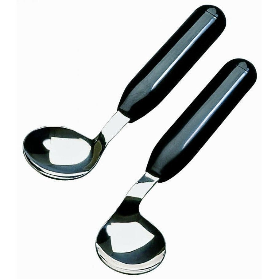 Able2 Etac Lichtgewicht gebogen lepel met dikke handgreep voor rechtshandigen, 12 cm