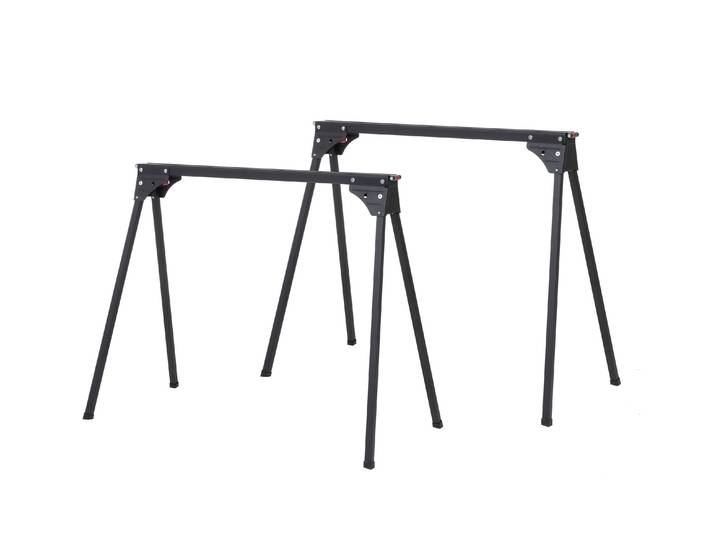 Sägebock STRUCT 2 Stück, 500 kg , schwarz (grau), B:86cm T:46cm, Böcke, Sägebock