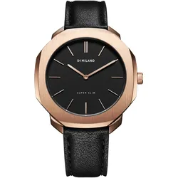 D1 MILANO - SUPER SLIM - roségold- schwarz / roségold - schwarz / 36 MM