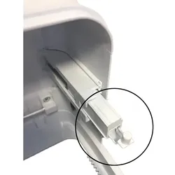 Toilettenpapierhalter Zubehör Wepa Kunststoffklemme rechts Ersatzteil für Wepa Compact Toipa Spender Artikel 32331410