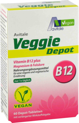Avitale GmbH VEGGIE Depot Vitamin B12+Magnesium+Folsäure Tabl. 60 St 11674339