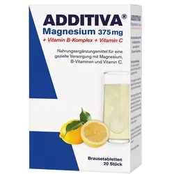 ADDITIVA Magnesium 375 mg+Vitamin B-Komplex+Vit.C 20X6 g