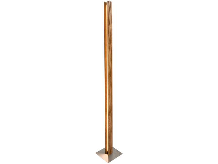 Led-Stehleuchte Atacama, Silberfarben, Holz, Eiche, massiv, 150 cm, Lampen & Leuchten, Innenbeleuchtung, Stehlampen, Stehlampen dimmbar