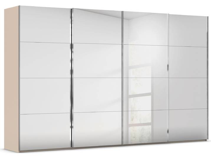 rauch Kleiderschrank Schrank Garderobe Schlafzimmerschrank SCALE-FYRA edle viergeteilte Türen, Spiegelfront und viele Farben MADE IN GERMANY