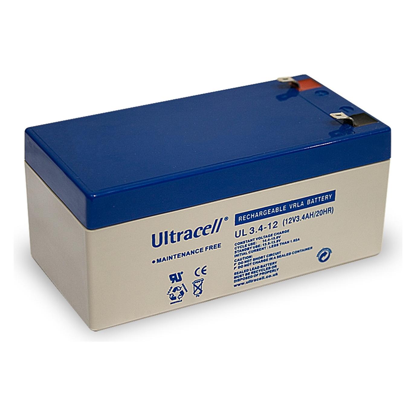 Ultracell Bleiakku 12 V, 3,4 Ah UL3.4-12 (3400 mAh) (46689)