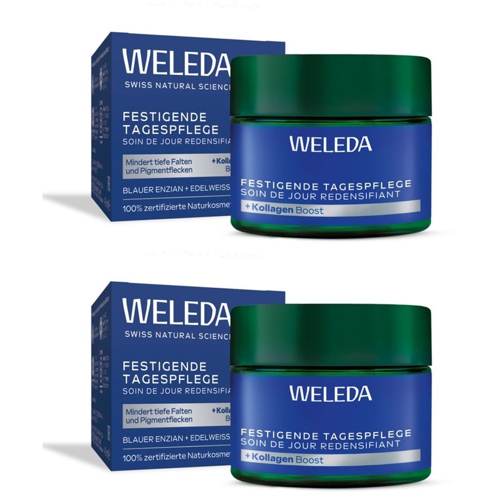 Weleda festigende Tagespflege blauer Enzian&Edelw. 2x 2x40 ml Tagescreme