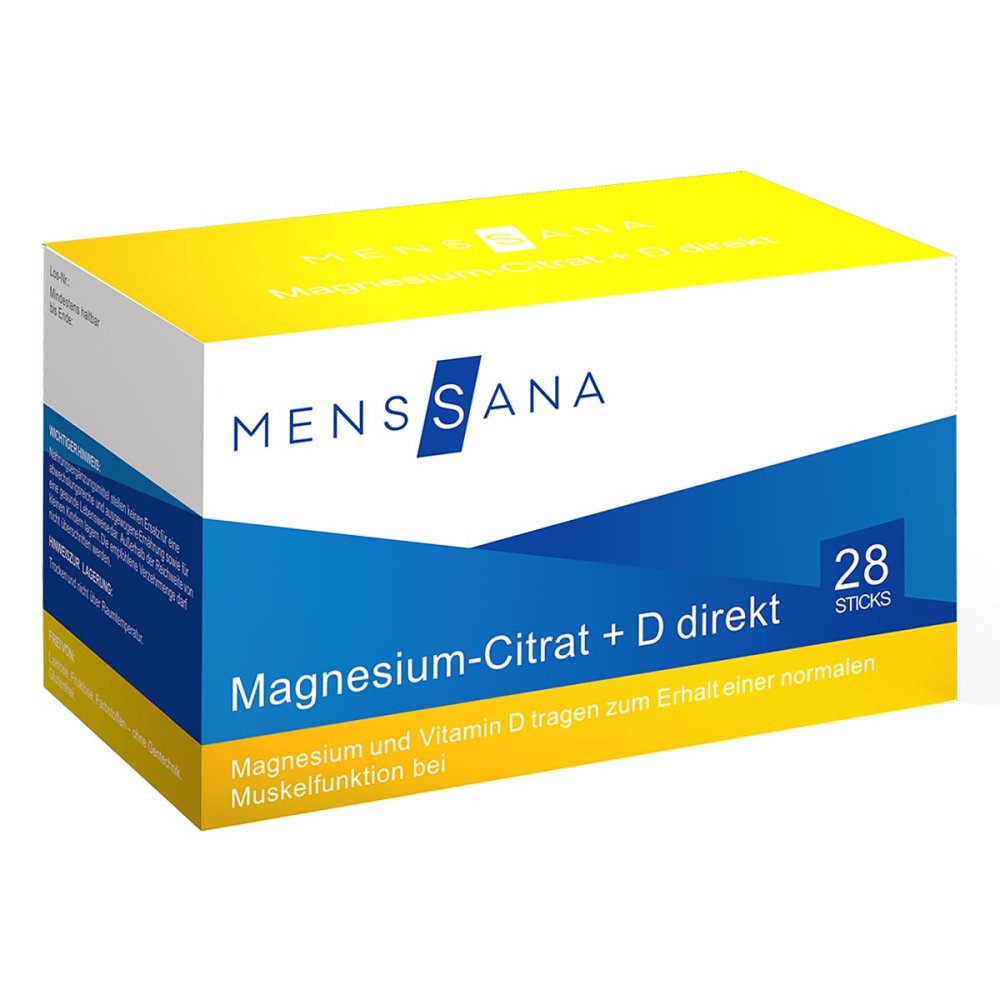 MensSana AG Magnesium-Citrat+D direkt MensSana Sticks 16613868
