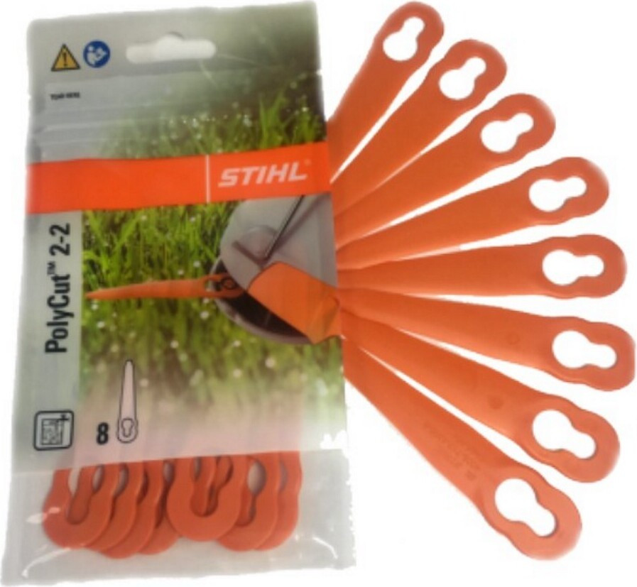 Stihl Bürstenschneider-Klinge voor PolyCut 2-2 en PolyCut 3-2, Orange, 8 stuks