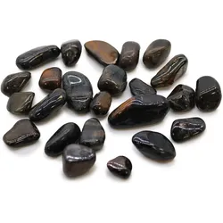 Bag of 24 Small African Tumble Stones - Tigers Eye - Blue