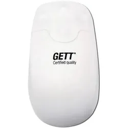 Gett GCQ Silikon Maus Scrollfunktion kabellos Funk 2,4MHz IP65 desinfizierbar optisch USB Farbe weis (Kabellos), Maus, Weiss