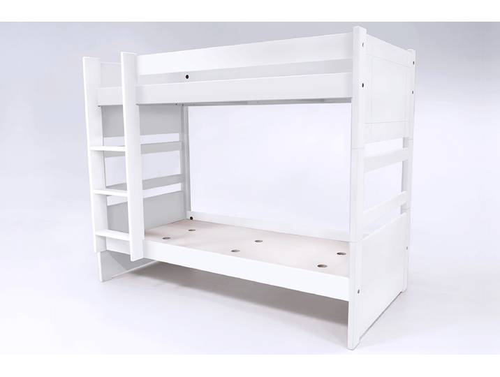 Lit superposé 2 places 90x190 séparable bois Duo 90x190 Blanc