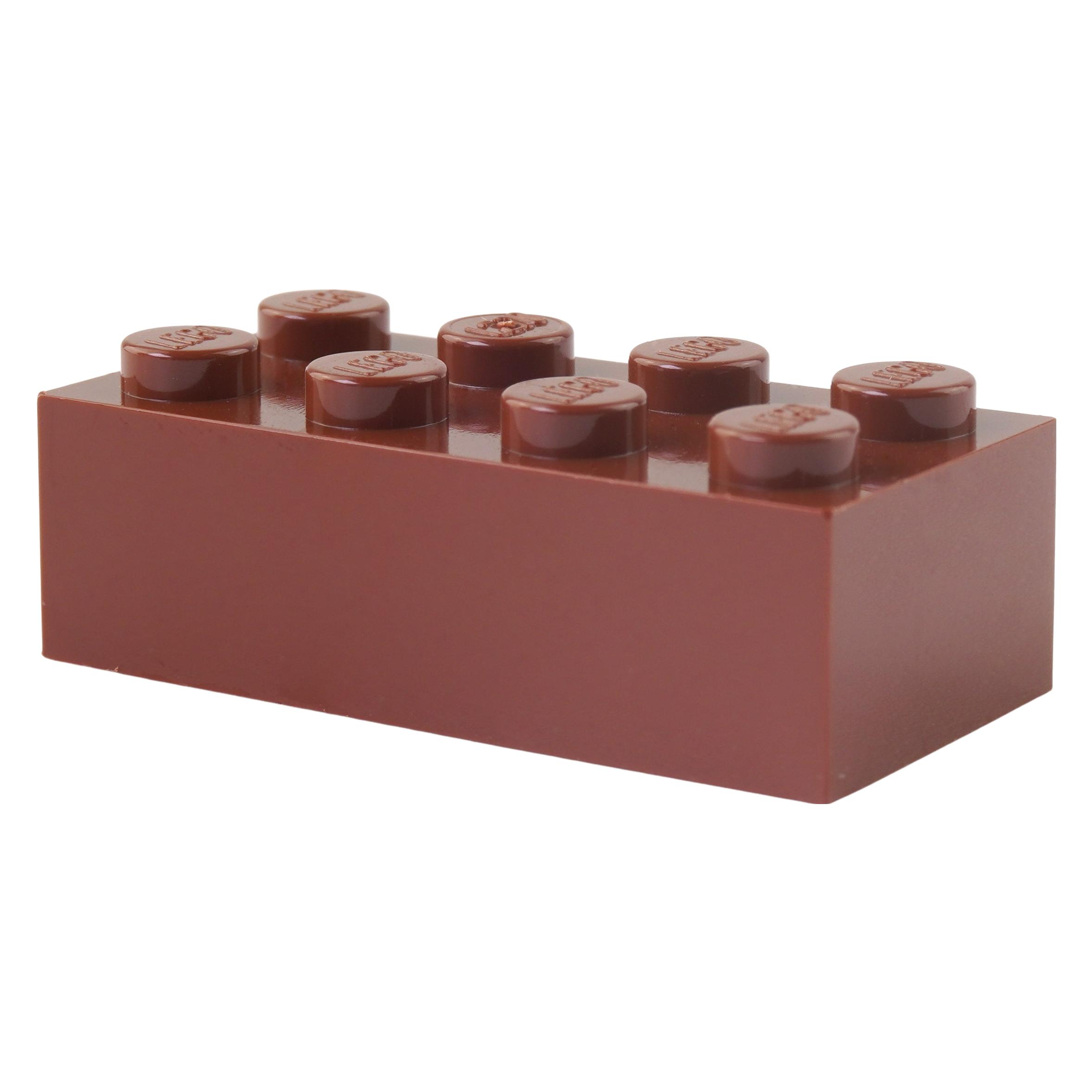 LEGO 2x4 Steine Kiloware - 1 Kilo in Rotbraun NEU! (3001) (3001)