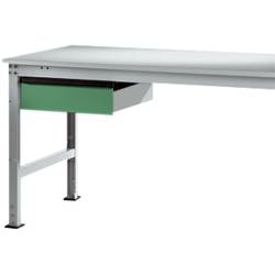 Manuflex LZ4173.6011 ESD ESD-Einzelschubfach in Resedagrün RAL 6011, mit Schloss, BxTxH= 425 x 550 x 135 mm