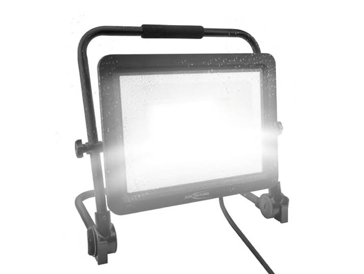 ANSMANN Projecteur de chantier à LED\, avec câble et fiche à contact de protection\, robuste & très lumineux jusqu'à 18000 lumens\, projecteur de travail avec reproduction fidèle des couleurs