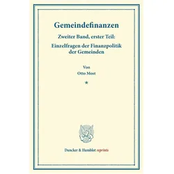 Gemeindefinanzen., Fachbücher von Otto Most