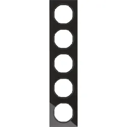 Berker Rahmen Glas/schwarz 5-fach 10152216