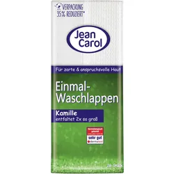 Pelz Einmal-Waschlappen Kamille 26 Stk