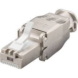 TRU COMPONENTS CAT 6a RJ45 Steckverbinder, werkzeugfrei 1610346 Stecker, gerade Polzahl Sensoren 8P8C 1 St.