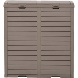vidaXL Inlonor, Abfalleimer, Braun