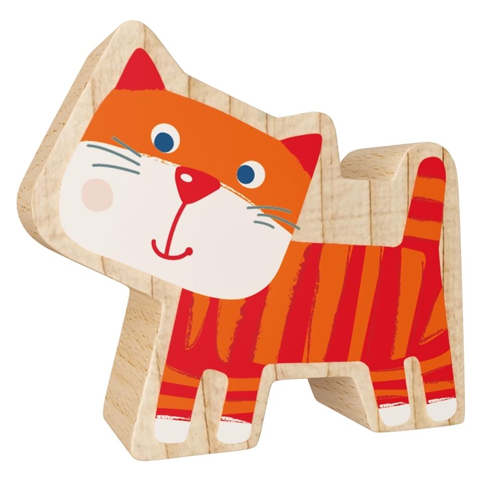 Haba Holzfigur Katze Karo orange (72128034)