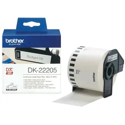 Brother DK-22205 Etiketten erstellendes Band Schwarz auf weiss