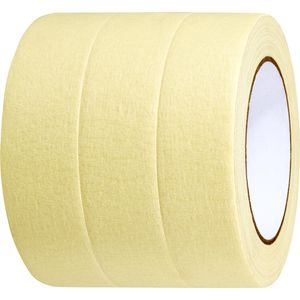 Böttcher-AG Kreppband Premium, 30mm x 40m, mit starker Klebkraft, für Innen, 3 Rollen