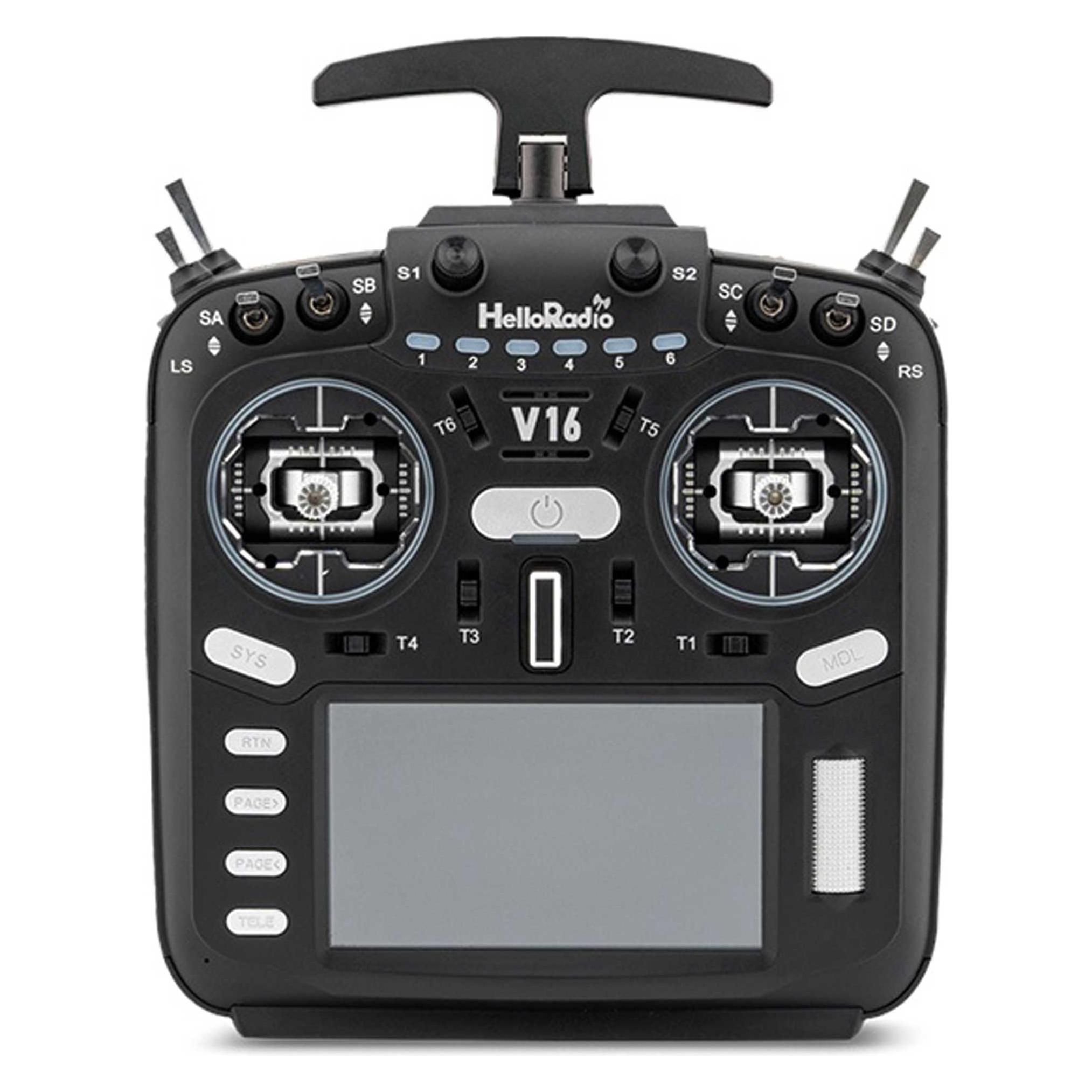 HelloRadio V16 MAX 2,4GHz - 4in1 LBT Mode 2 Fernsteuerung schwarz (HR1018)