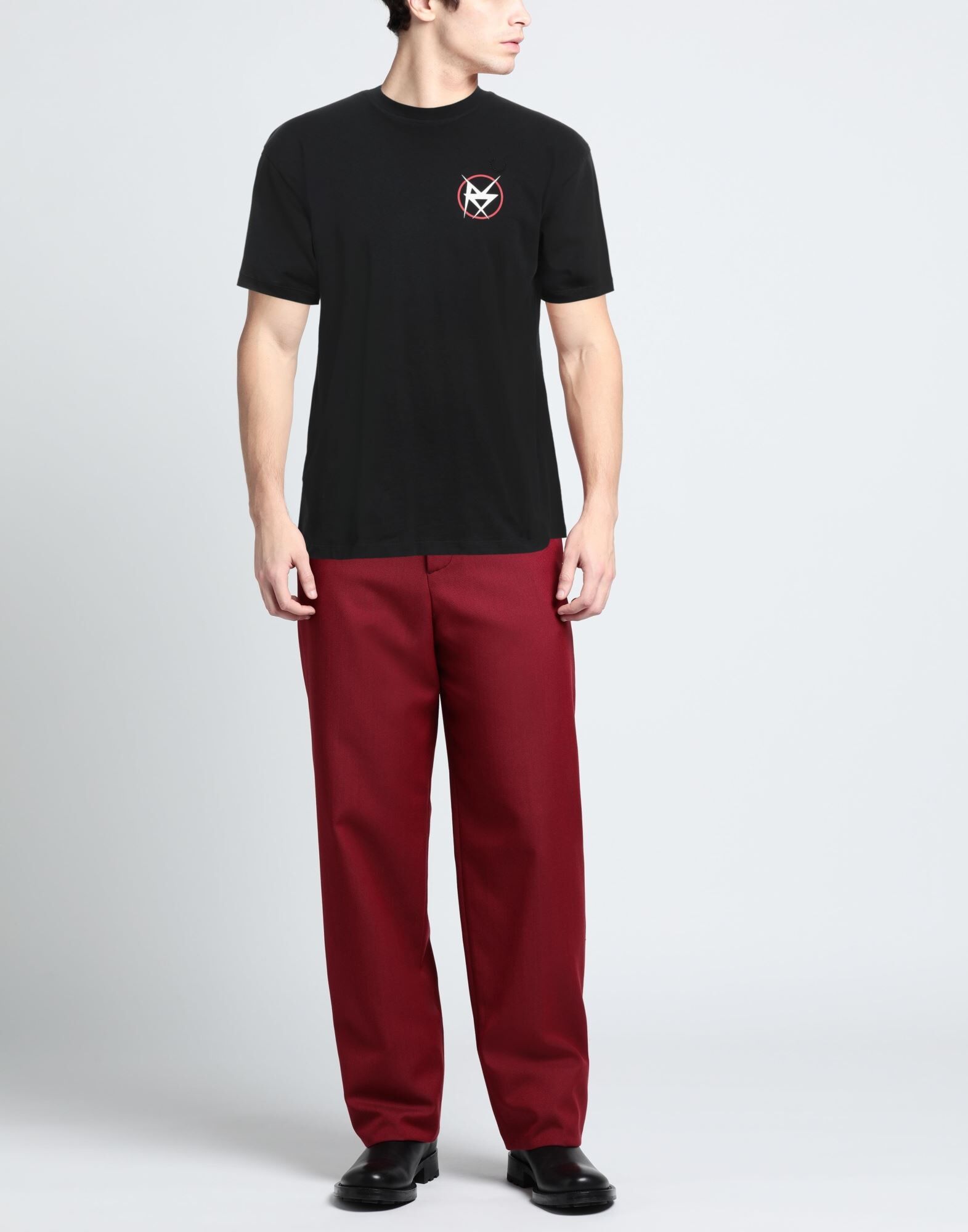 Fred Perry Camiseta Hombre Negro L Hombre