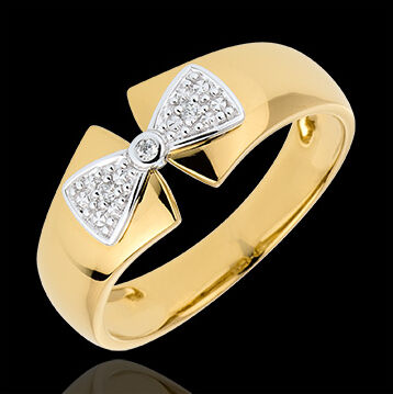 Edenly Ring Schleife Amelia in Gelbgold