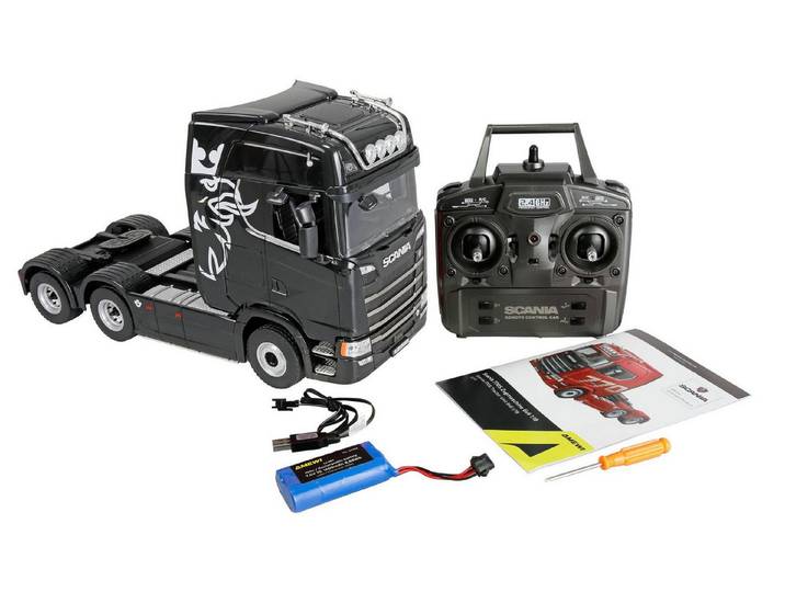 Amewi RC-Buggy Amewi Scania 770 S Zugmaschine 6x4 1:18 RTR silber