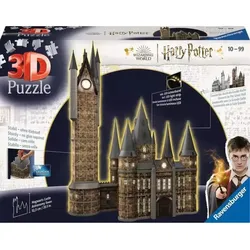 RAVENSBURGER 11551 3D PuzzleBauwerke 540 Teile Harry Potter Hogwarts Schloss Astronomieturm Night Edition