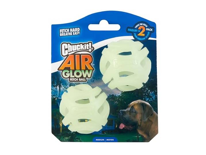 Chuckit! Air Glow Fetch Dog Ball Medium, (2-Pack)
