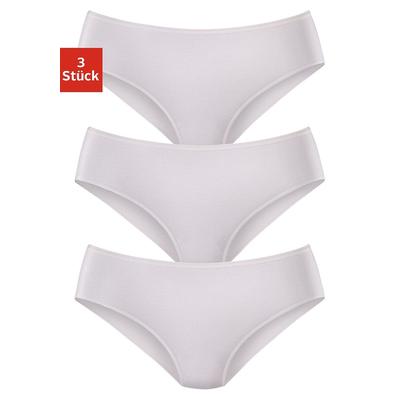 Jazz-Pants Slips LASCANA "aus hochwertiger Modal-Qualität", Damen, Gr. 48/50, weiß, Obermaterial: 94% Modal (TENCEL™), 6% Elasthan, unifarben, körpernah, Unterhosen