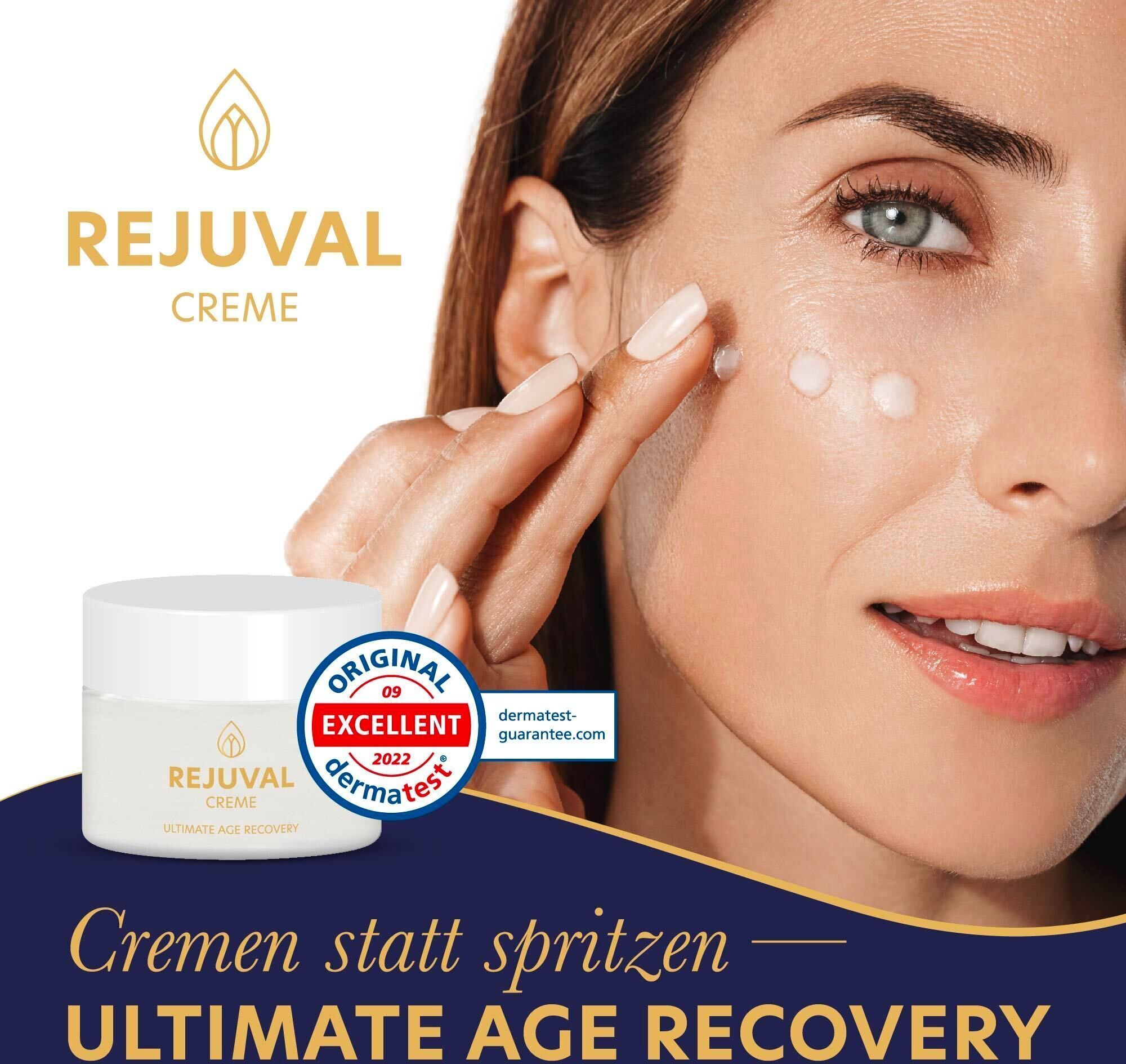 ReJuval® Rejuval Gesichtscreme Anti-Aging mit Hyaluron 2x 2x50 ml Creme