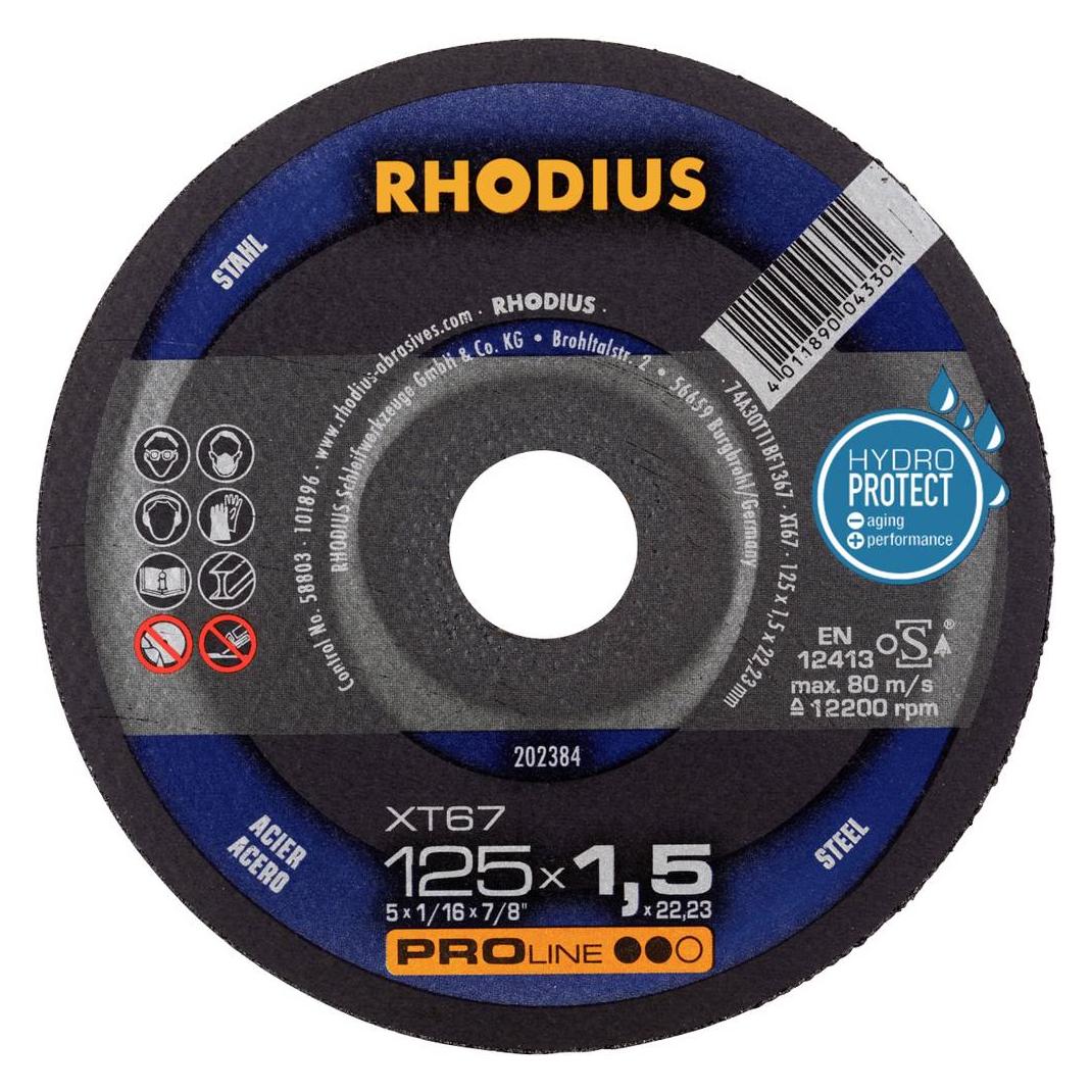 Rhodius Trennscheiben XT 67 202384 125x1,5x22,23 Extradünn Stah (202384)
