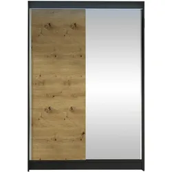 SCHWEBETÜRENSCHRANK Lino I mit RGB LED Beleuchtung