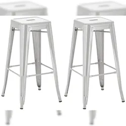 CLP 2er Set Barhocker Joshua silber