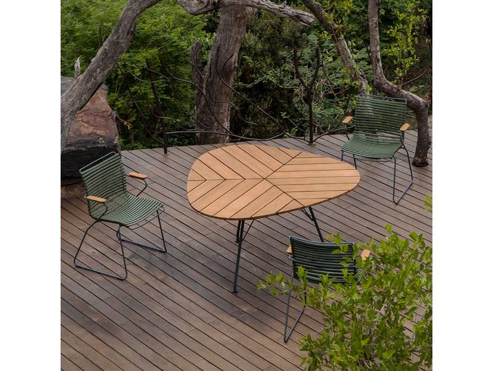 Houe Gartensitzgarnituren Set 3x Sessel Click Olive Green mit
