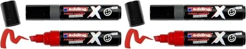 edding Multimarker farbsortiert 2,0 - 10,0 mm, 2 St. schwarz & rot