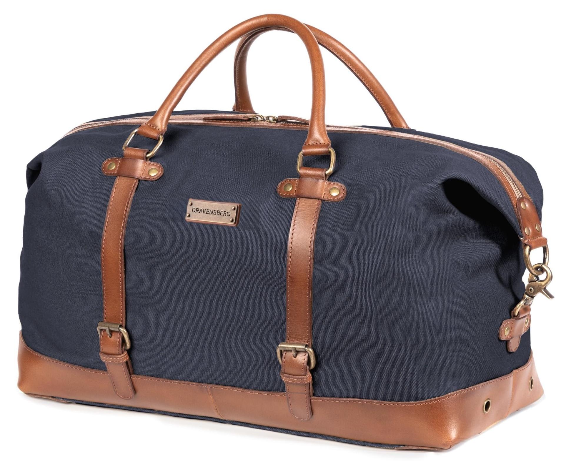 Weekender 'Owen' Canvas Reisetasche in Marineblau