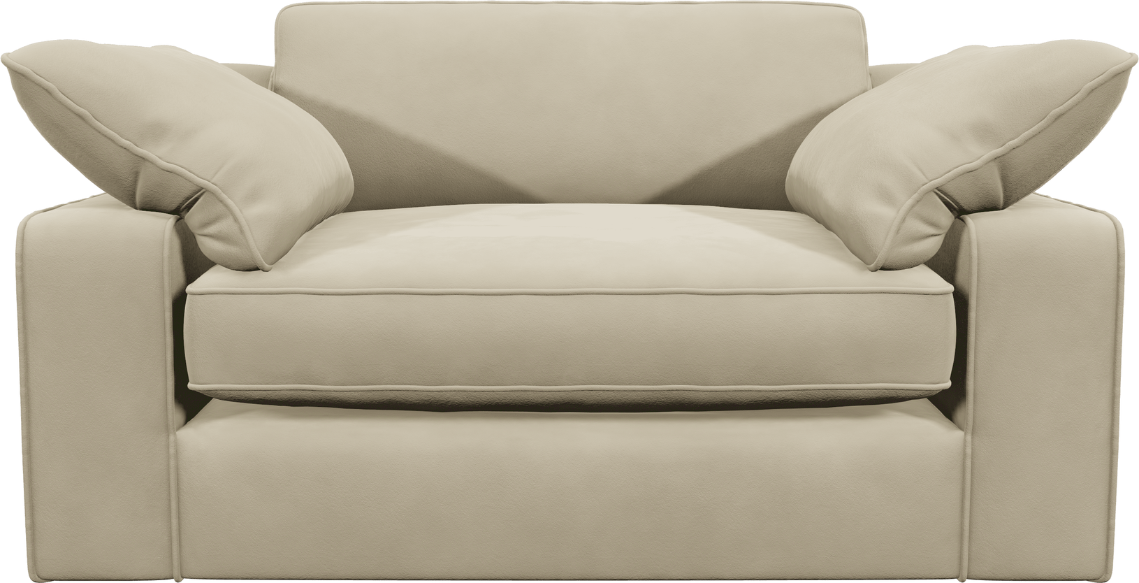 Victoria Cream Velvet Love Seat