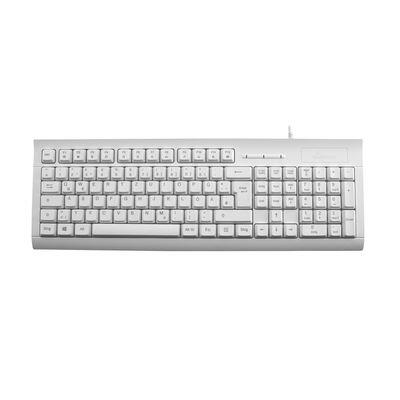 MediaRange MROS116 kabelgebundene USB-Tastatur mit Kartenleser - Weiß